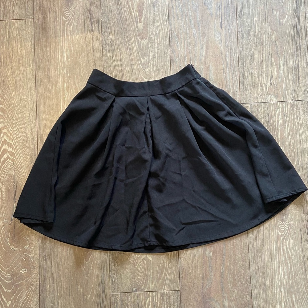 Black Skater Circle Skirt